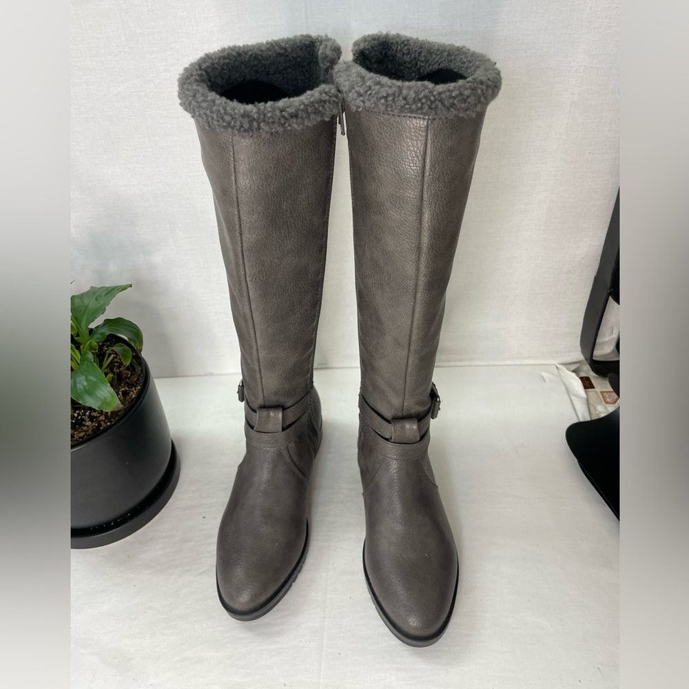Naturalizer Garrison Cozy Knee High Boots in Grey Size 5 M - Picture 8 of 11